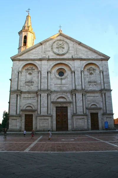 Pienza Agosto 2011 Cattedrale Santa Maria Assunta — Foto Stock