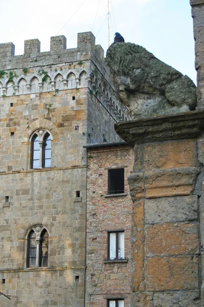 Palácio Priori Volterra Toscana Itália — Fotografia de Stock