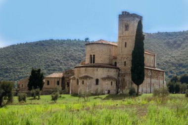 sant'antimo güzel tuscan kırsalında abbey 