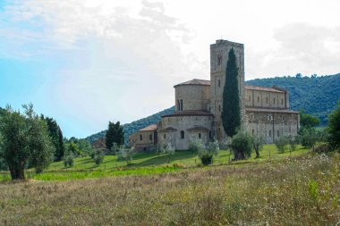 sant'antimo güzel tuscan kırsalında abbey 