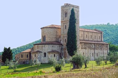 sant'antimo güzel tuscan kırsalında abbey 