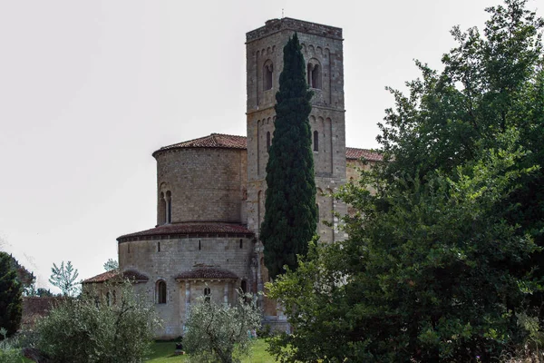 Abbazia Sant Antimo Nella Splendida Campagna Toscana — Foto Stock