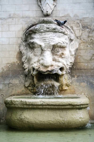 Antica Fontana Spoleto Umbria Italia — Foto Stock