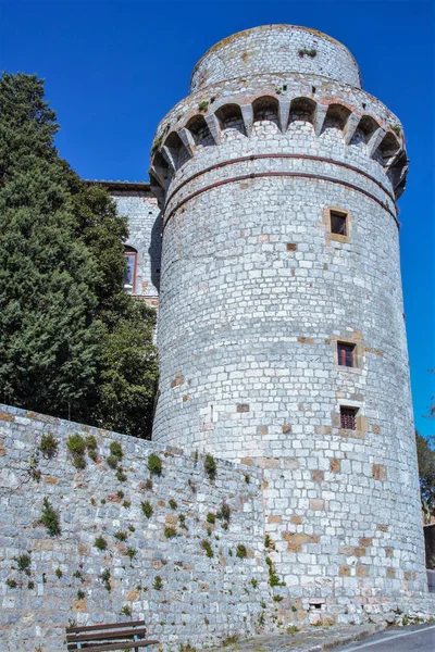 Het Middeleeuwse Kasteel Van Trequanda Toscane Siena Italië — Stockfoto