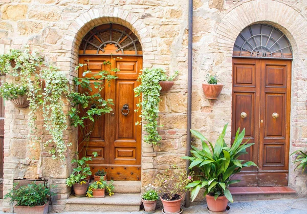 Die Altstadt Von Ienza Die Ideale Stadt Der Renaissance Siena — Stockfoto