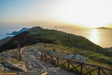 Sorrento'nın Yarımadası üzerinden Monte San Costanzo, Massa Lubrense, peyzaj