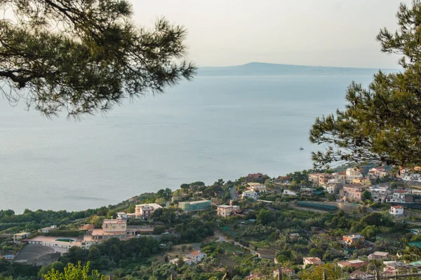 Landskap Sorrentos Halvö Och Bukt Neapel Italien — Stockfoto