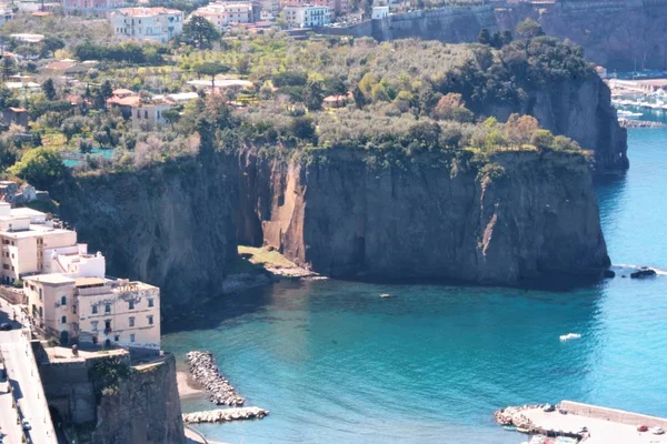 Sorrento Félsziget Öböl Tájképe Nápoly Olaszország — Stock Fotó