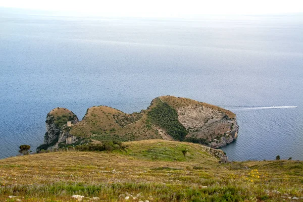 Landskap Sorrentos Halvö Och Bukt Neapel Italien — Stockfoto