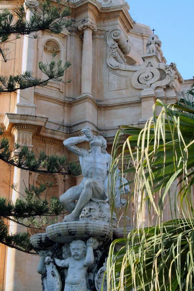 Fontana Ercole Noto Sicilia Italia — Foto Stock