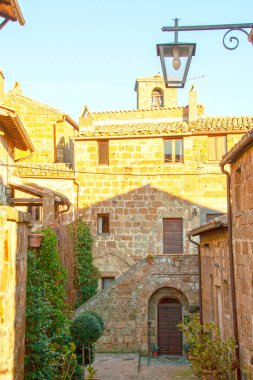 Terk edilmiş eski şehir Civita di bagnoregio, Viterbo, Lazio, İtalya