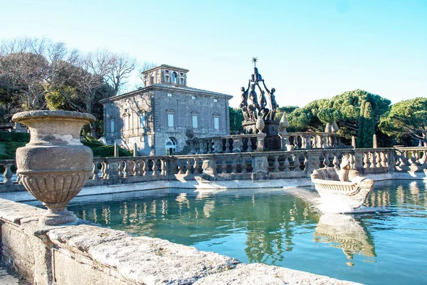 Bagnaia Viterbo Lazio Itália 2016 Jardim Italiano Villa Lante Rinascimental — Fotografia de Stock