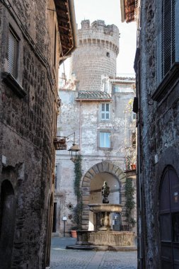 küçük kasaba, Bagnaia, Viterbo, Lazio 