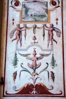  Caprarola, Viterbo, Lazio, İtalya, Palazzo Farnese 12/30/2016 fresk üzerinde