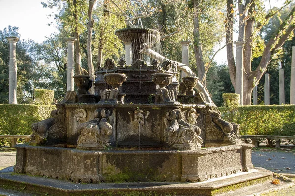 Jardim Italiano Villa Rinascimental Lante Bagnaia Viterbo Lazio Itália — Fotografia de Stock