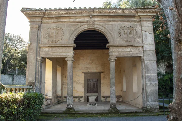 Jardín Italiano Villa Rinascimental Lante Bagnaia Viterbo Lazio Italia — Foto de Stock