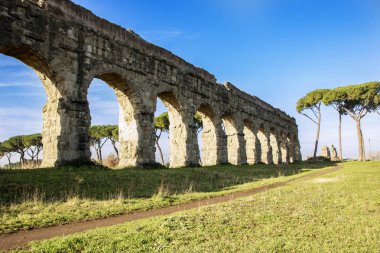 Su kemerleri park Appia cadde, Roma, İtalya