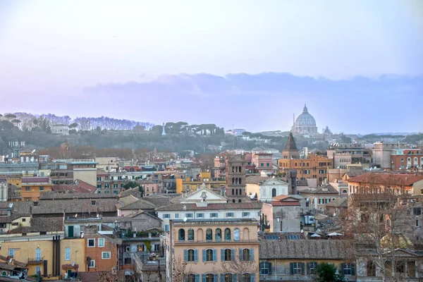 Ρώμη Cityscape Από Aventino Λόφο — Φωτογραφία Αρχείου