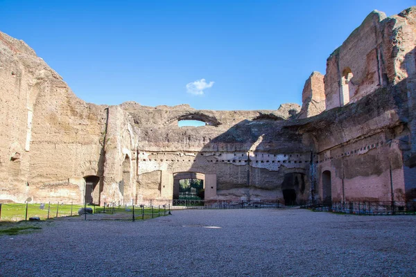 Complesso Maestoso Terme Caracalla Terme Romane Roma Italia — Foto Stock