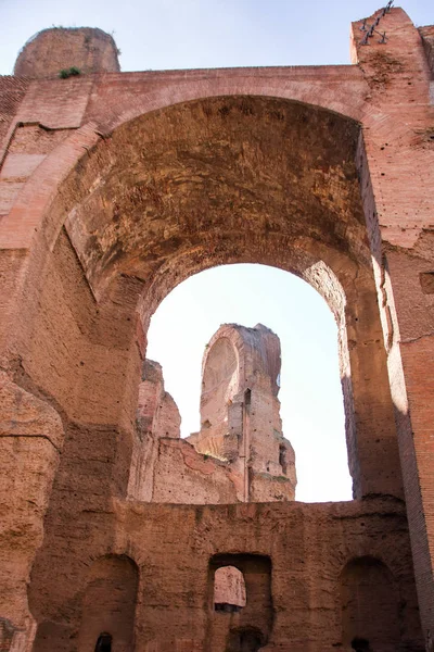 Roma Italia 2018 Majestuoso Complejo Baños Caracalla Termas Romanas Roma —  Fotos de Stock