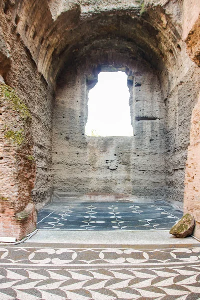 Majestoso Complexo Banhos Caracalla Termas Romanas Roma Itália — Fotografia de Stock