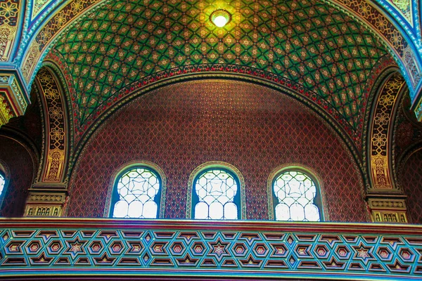 Prague Czech Republic 2015 Dome Man Hall Spanish Synagogue — Stock Photo, Image