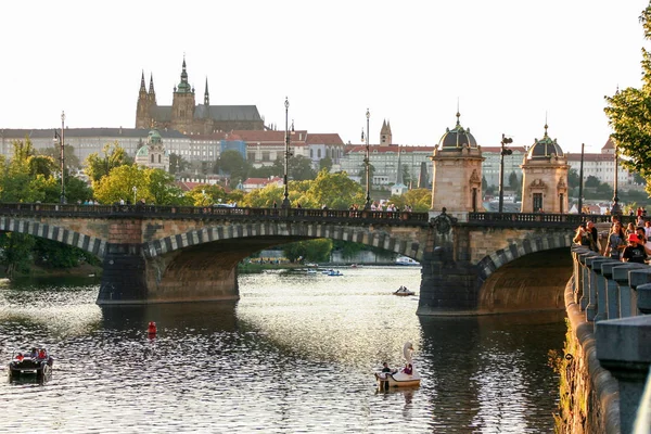 在布拉格 捷克共和国 0726 2015 布拉格城市景观日落 捷克共和国 — 图库照片