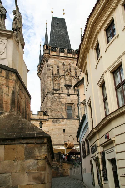 Eski Şehir Köprüsü Kulesi Prag Eski Şehir Kapısına Stare Mesto — Stok fotoğraf