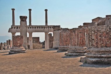 Pompei - 06/22, / 2017 - antik Roma şehir, 70 DC vesuvius patlama yok Pompeii, kalıntıları.