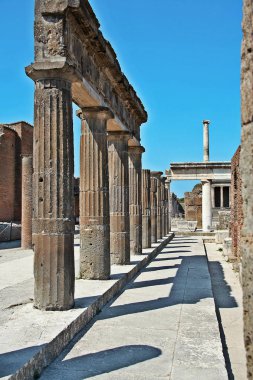 Pompei - 06/22, / 2017 - antik Roma şehir, 70 DC vesuvius patlama yok Pompeii, kalıntıları.