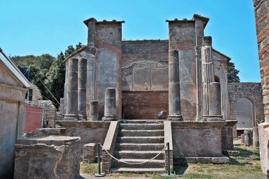 Pompei - 06/22, / 2017 - tapınak Iside Pompei'nin antik Roma şehir, 70 DC vesuvius patlama yok,.