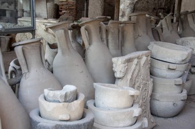 Pompei - 06/22, / 2017 - antik Roma şehir, 70 DC vesuvius patlama yok Pompeii, kalıntıları.
