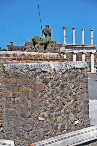 Pompei 2017 Ruines Ancienne Ville Romaine Pompéi Détruites Par Éruption — Photo