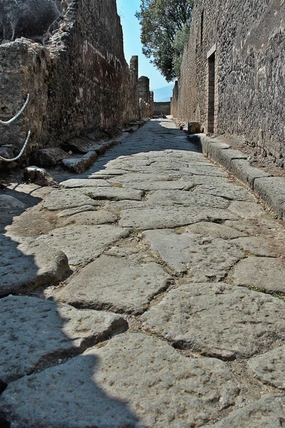 Pompei 2017 Antik Roma Şehir Vesuvius Patlama Yok Pompeii Kalıntıları — Stok fotoğraf