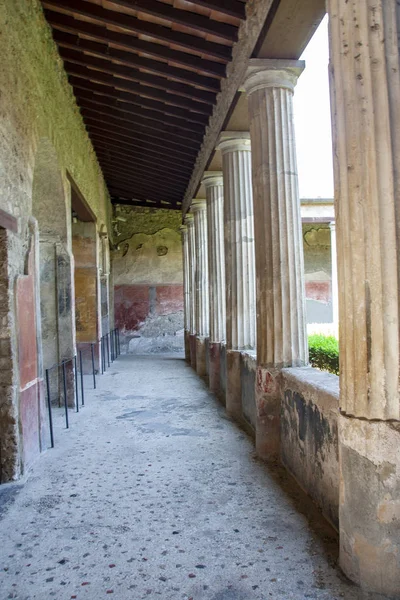 Pompei 2017 Romjai Ókori Római Város Pompeji Pusztította Vezúv Kitörés — Stock Fotó