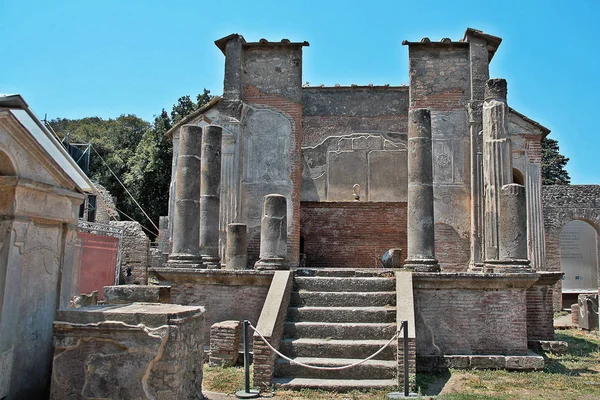 Pompei 2017 Templo Iside Antiga Cidade Romana Pompeia Destruído Pela — Fotografia de Stock