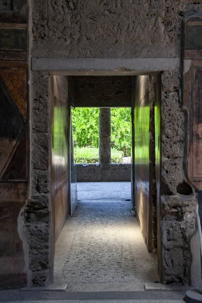 Vid Pompeji 2017 Villa Dei Misteri Den Antika Romerska Staden — Stockfoto