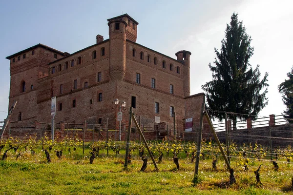 Het Kasteel Van Grinzane Cavour Piemonte Italië — Stockfoto