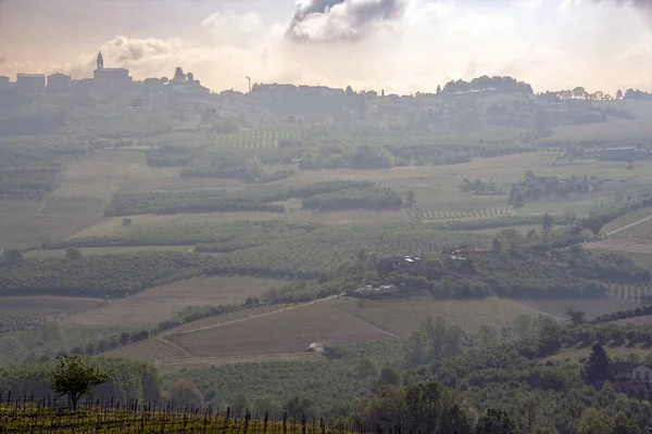 Paisagem Langhe Piemonte Itália — Fotografia de Stock