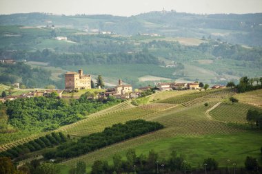 Langhe, Piedmont, İtalya manzarası