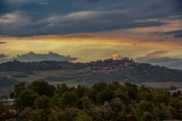 Paisagem Langhe Piemonte Itália — Fotografia de Stock
