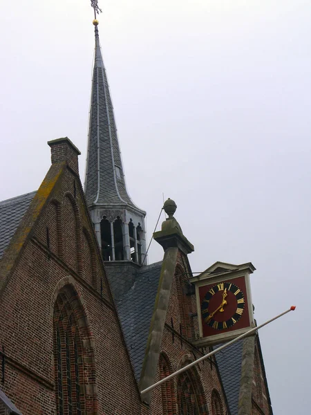 Arquitecturas Antiguas Ciudad Enkhuizen Holanda — Foto de Stock