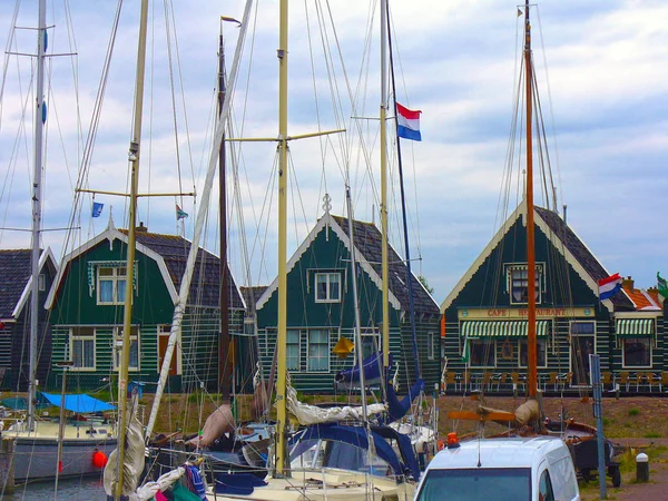 Гавань Острова Marken Нідерланди — стокове фото