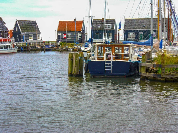 Der Hafen Der Insel Marken Niederlande — Stockfoto