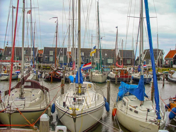 Der Hafen Der Insel Marken Niederlande — Stockfoto