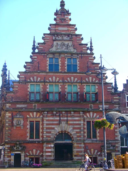 Oud Gebouw Historische Binnenstad Van Monnickendam Nederland — Stockfoto