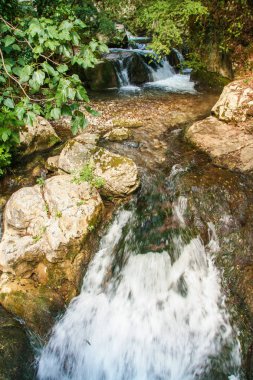 güzel çevre nehrin Bussento diriliş, bir doğal rezerv Cilento Milli Parkı çevresinde