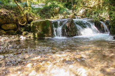 güzel çevre nehrin Bussento diriliş, bir doğal rezerv Cilento Milli Parkı çevresinde