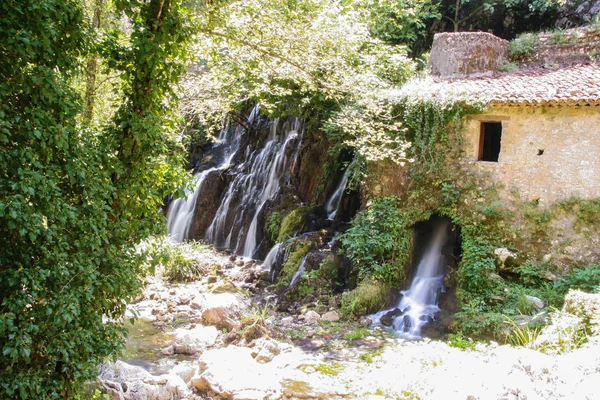 The ancient water mill in the natural reserve of Morigerati, by Bussento river in Cilento National Park, Salerno province, Campania, Italy