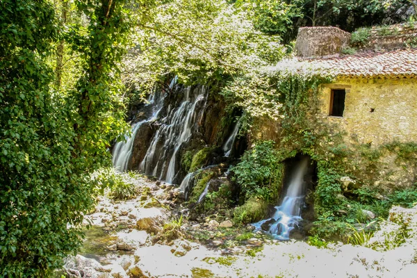 The ancient water mill in the natural reserve of Morigerati, by Bussento river in Cilento National Park, Salerno province, Campania, Italy